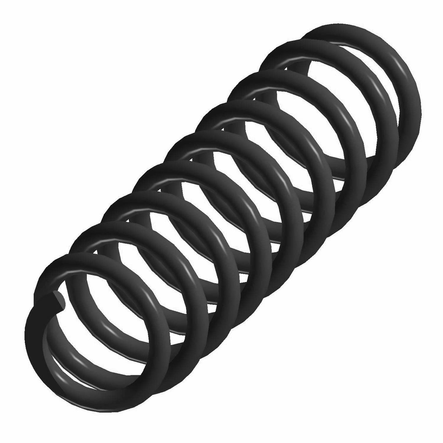 Polaris Ranger Spring, Rear, Medium Gloss Black, Genuine OEM Part 7043337-067, Qty 1