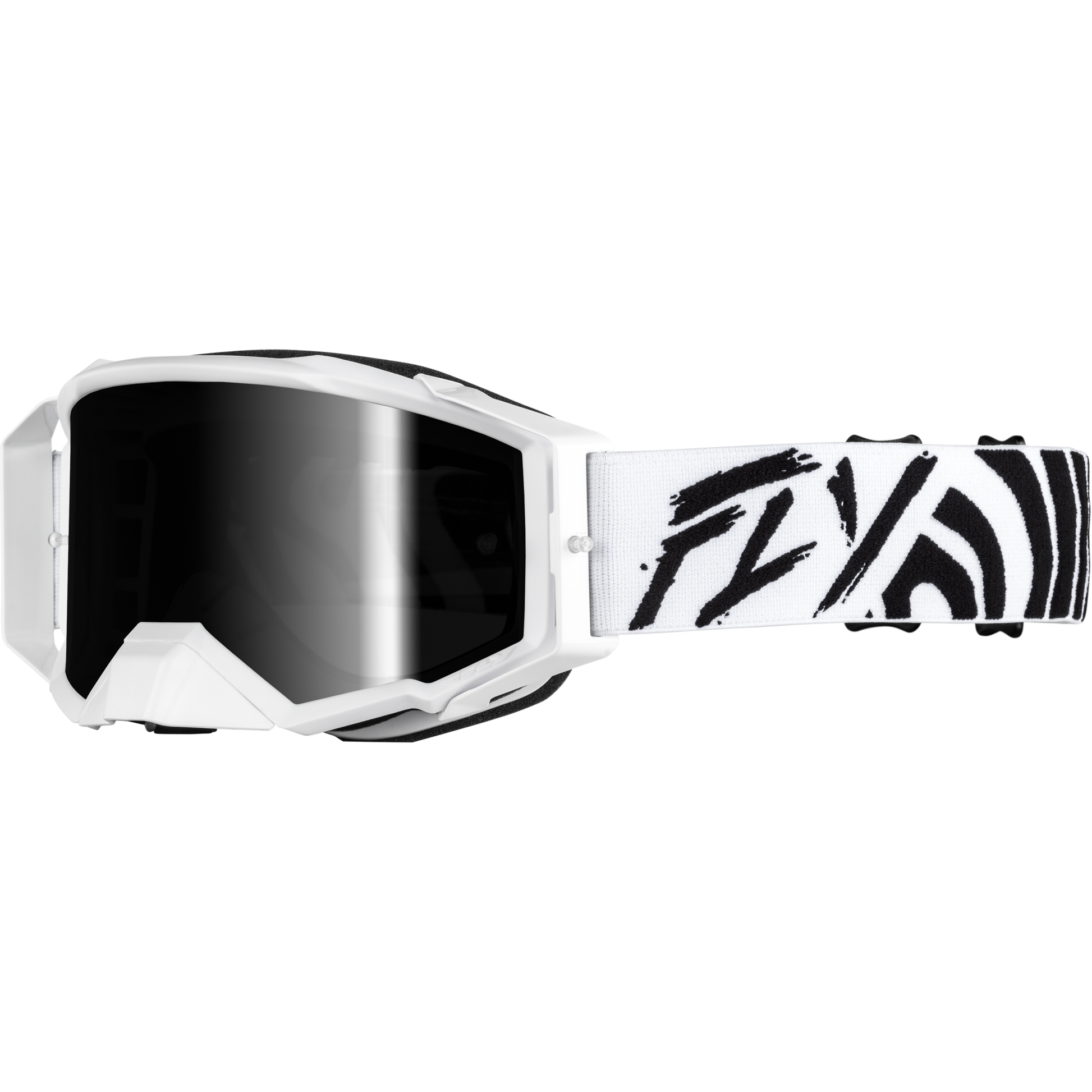 Zone Elite Goggle Black/White W/ Black Mirror/Smoke Lens