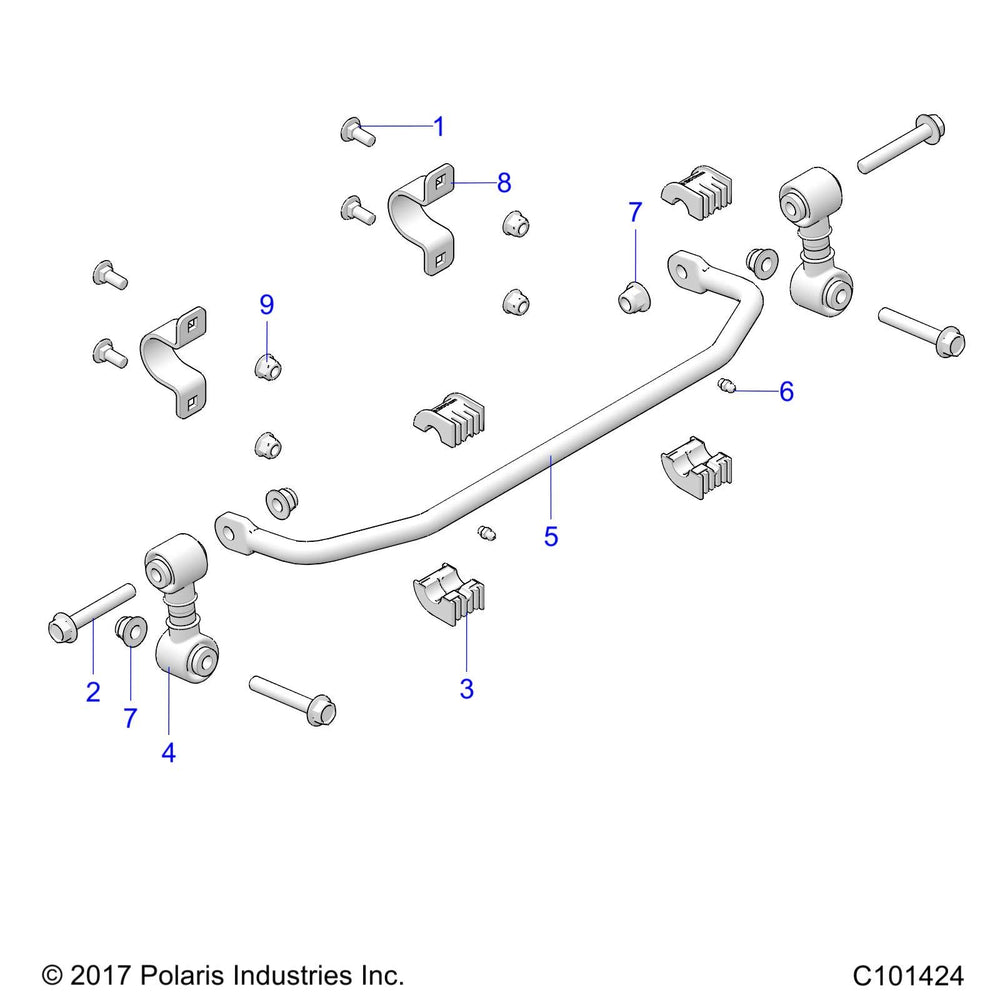 
                      
                        Polaris ATV Stabilizer Bar Linkage Assembly, Genuine OEM Part 1543882, Qty 1
                      
                    