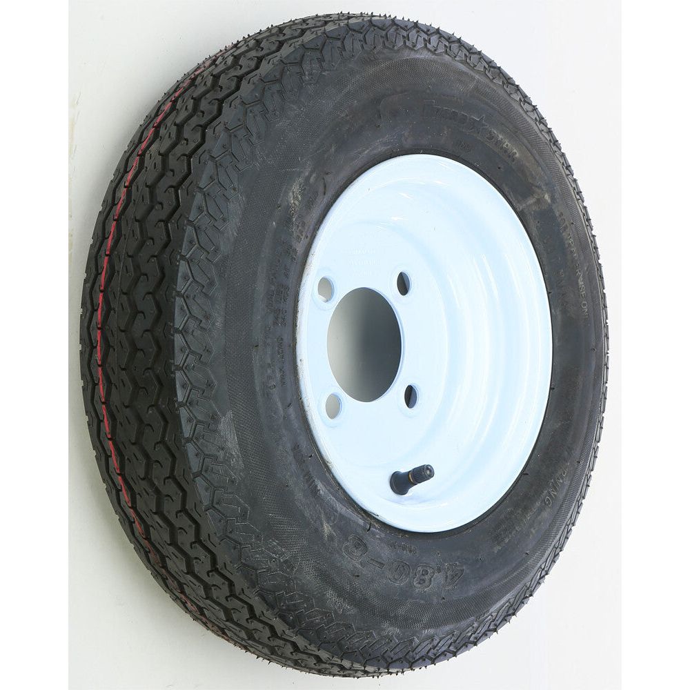 Trailer Tire And Wheel Assembly White