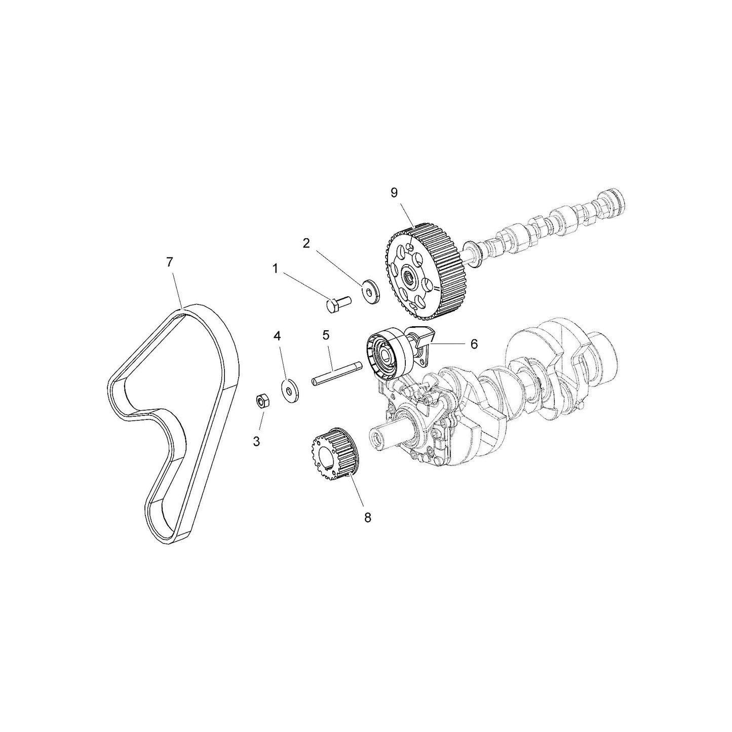 Polaris Ranger Belt Tensioner, Genuine OEM Part 3040069, Qty 1