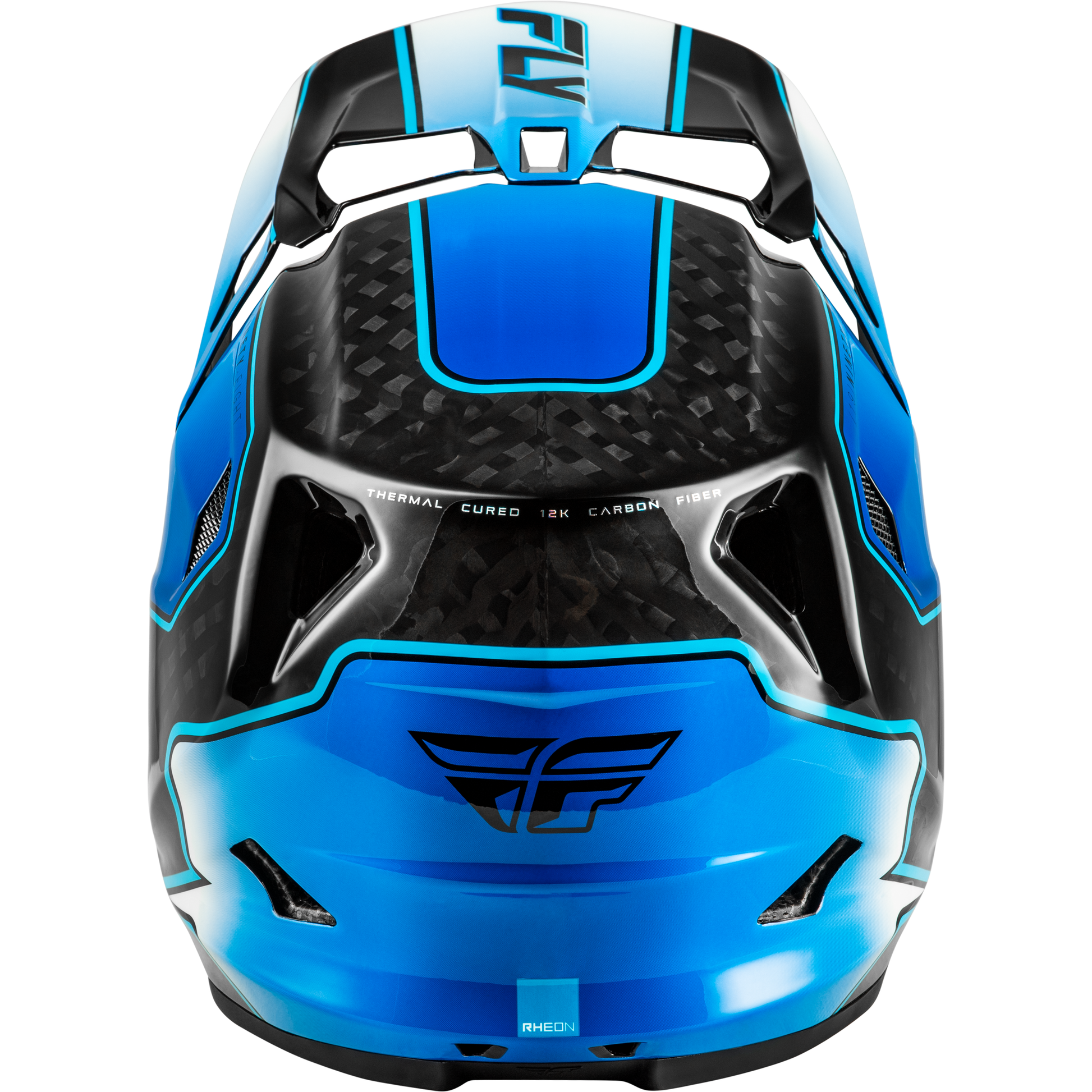 Werx R Flow Carbon Helmet Black Carbon/Blue/White Sm