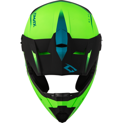 Mx 46 Compound Helmet Matte Hi Vis Green/Blk/Blue 2x