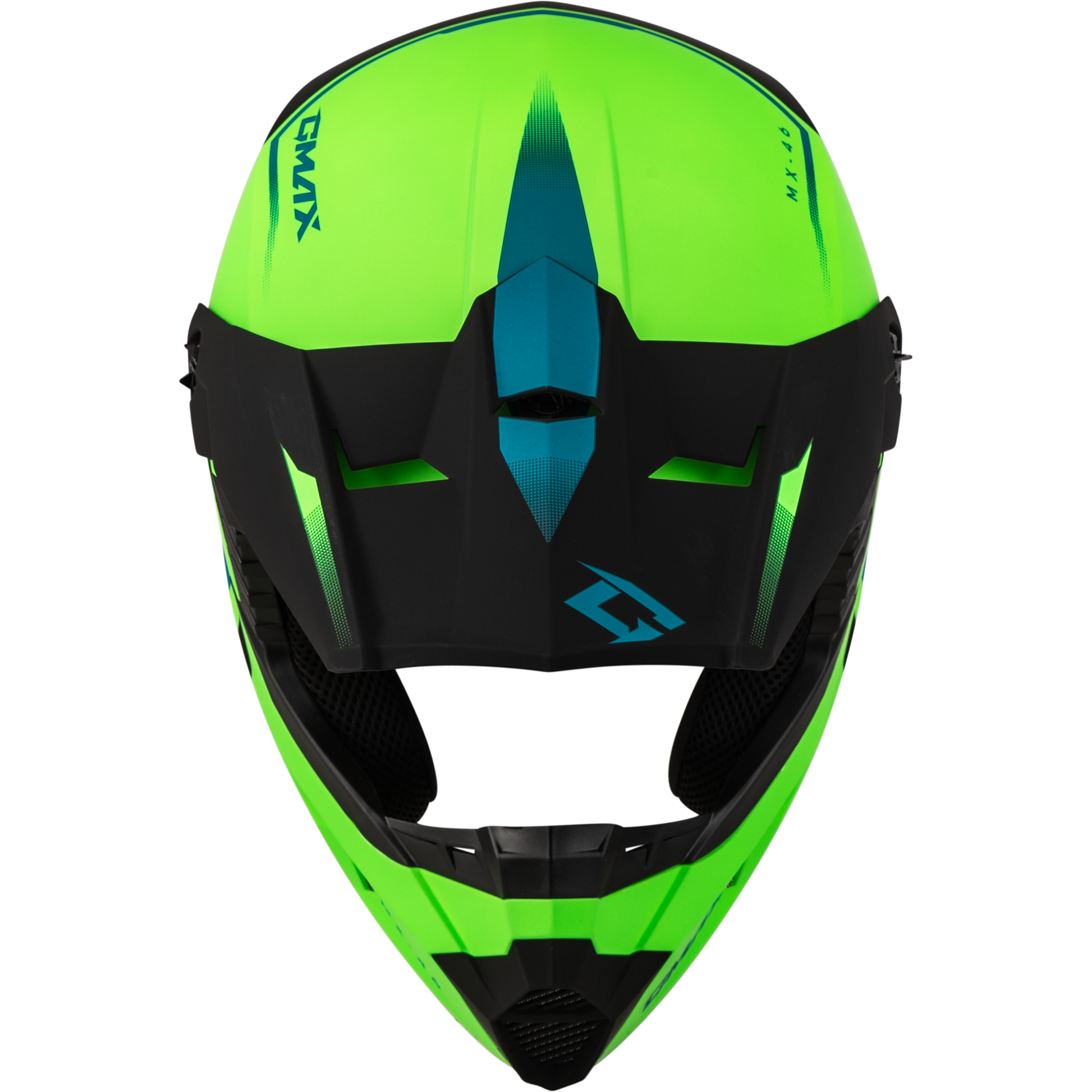 Mx 46 Compound Helmet Matte Hi Vis Green/Blk/Blue Sm