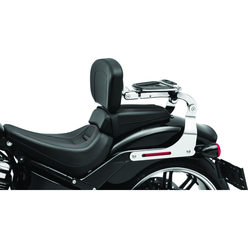 Kuryakyn Fixed Mounts Multi-Purpose Driver & Passenger Backrest 18-Up Softail Black
