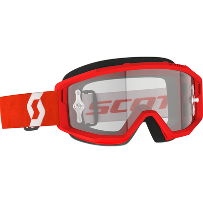 Primal Goggle Red/White Clear Works