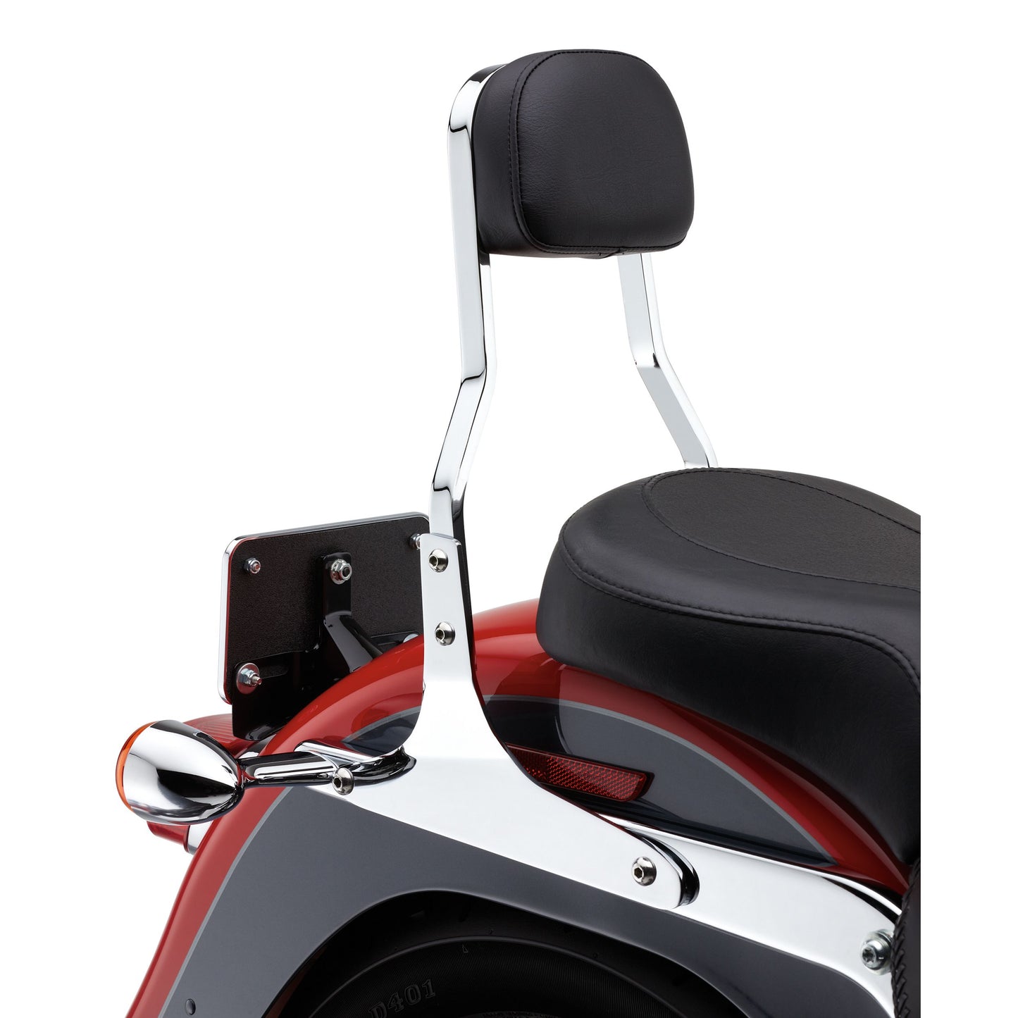 Short Sissy Bar Chrome Flst 07 17