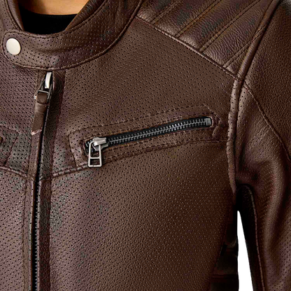 Womens Roadster Air D3o Jacket Brown Leather Md