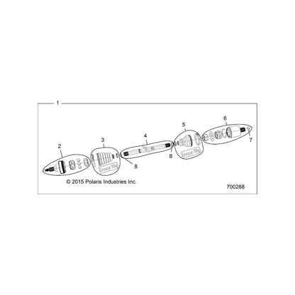 Polaris RZR Joint, Inner, Genuine OEM Part 3236283, Qty 1