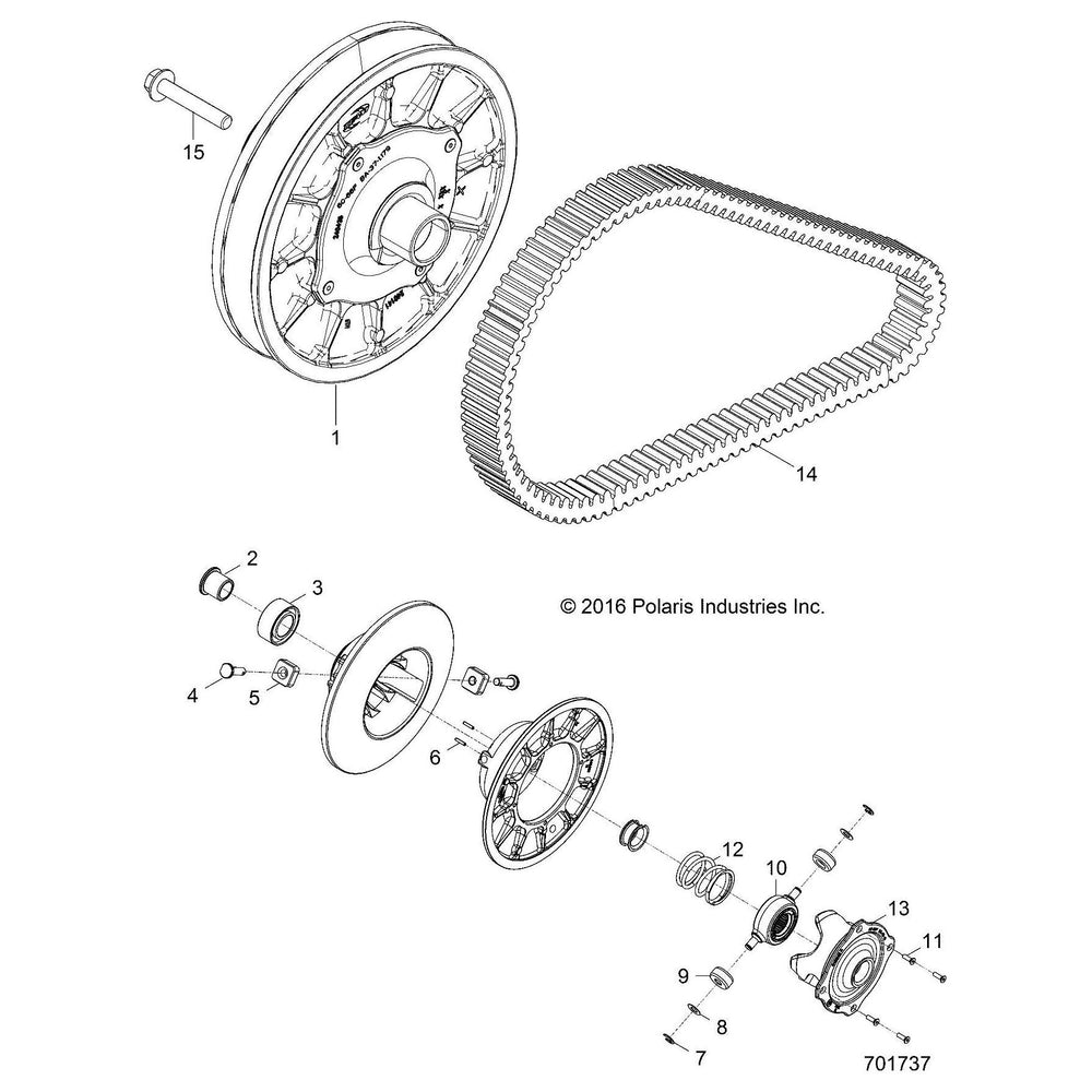 
                      
                        Polaris RZR Driven Assembly, 30 mm, BTD, Genuine OEM Part 1323650, Qty 1
                      
                    