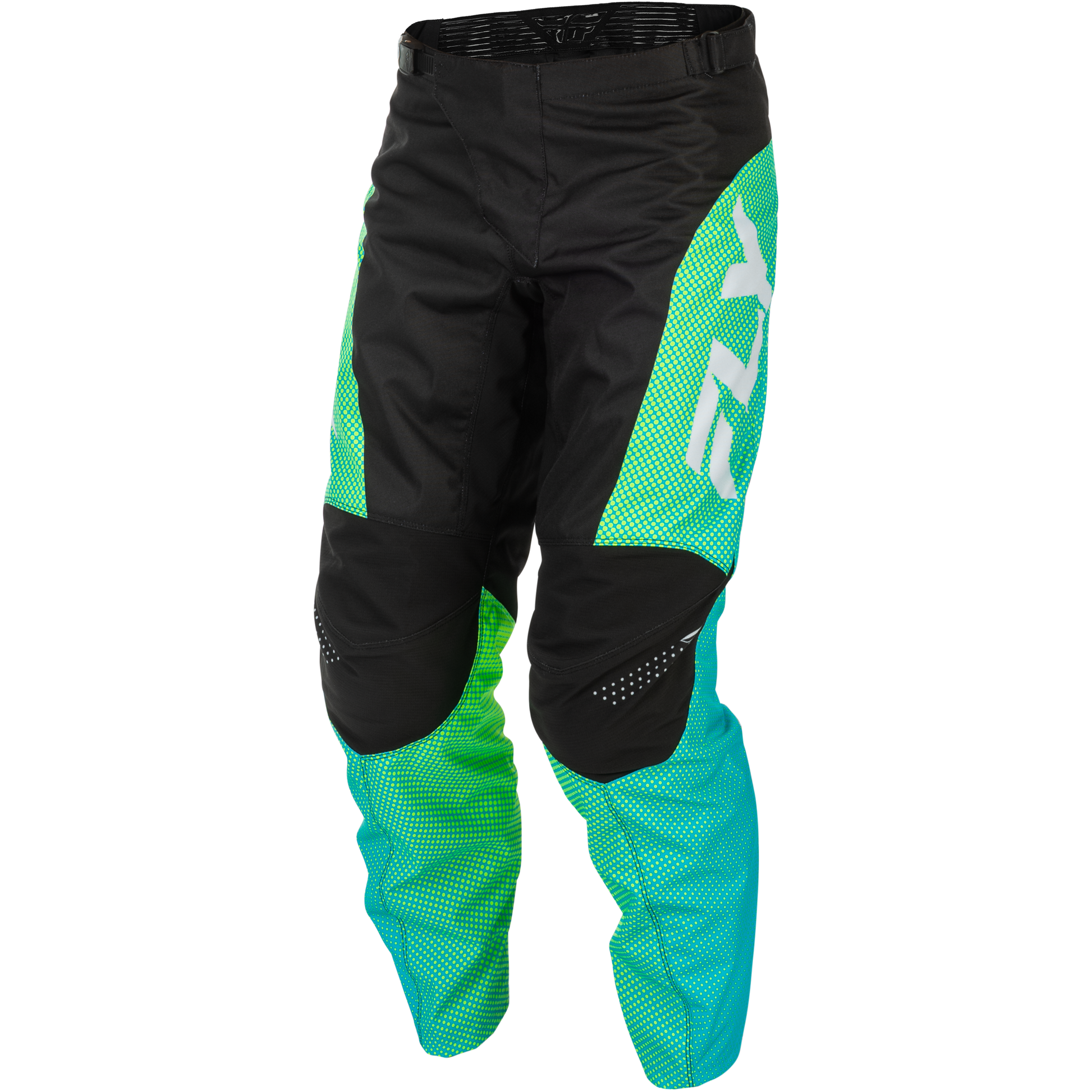 F 16 Pants Aqua/Black/White Sz 40