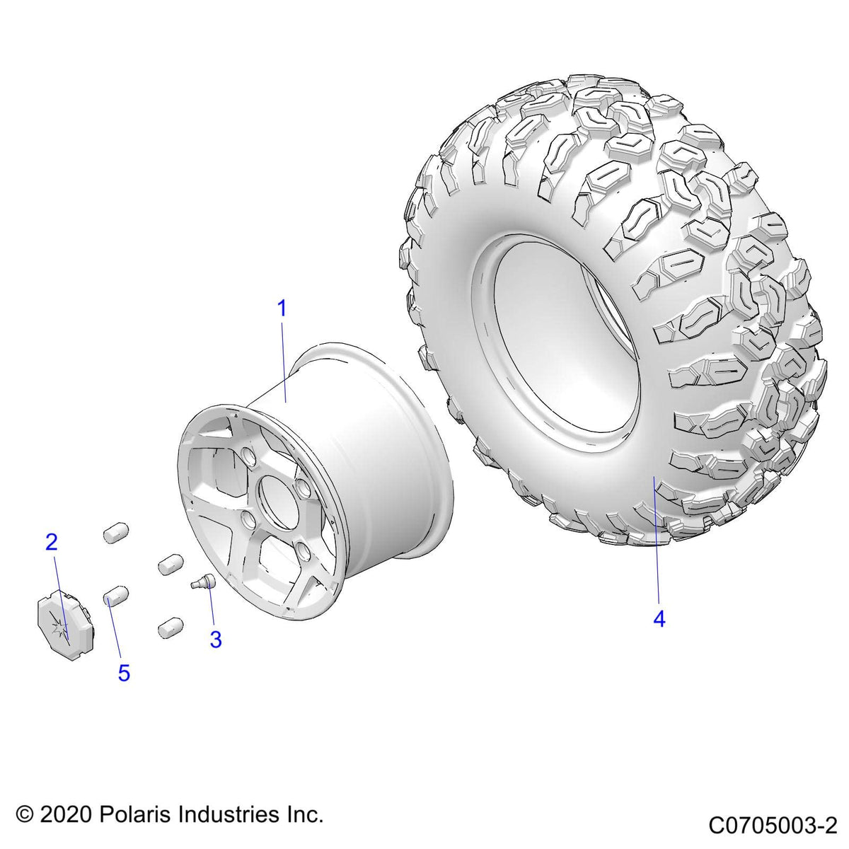 Polaris RZR Wheel, Rear, 12 x 8, Cast, Flash Black, Genuine OEM Part 1522231-655, Qty 1