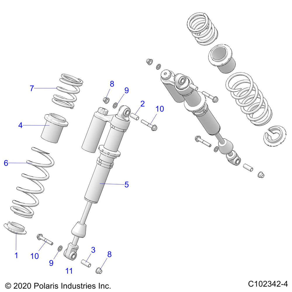 
                      
                        Polaris ATV Spring-RR, 55, PRM Triple, Tall, WHT, Genuine OEM Part 7045173-133, Qty 1
                      
                    