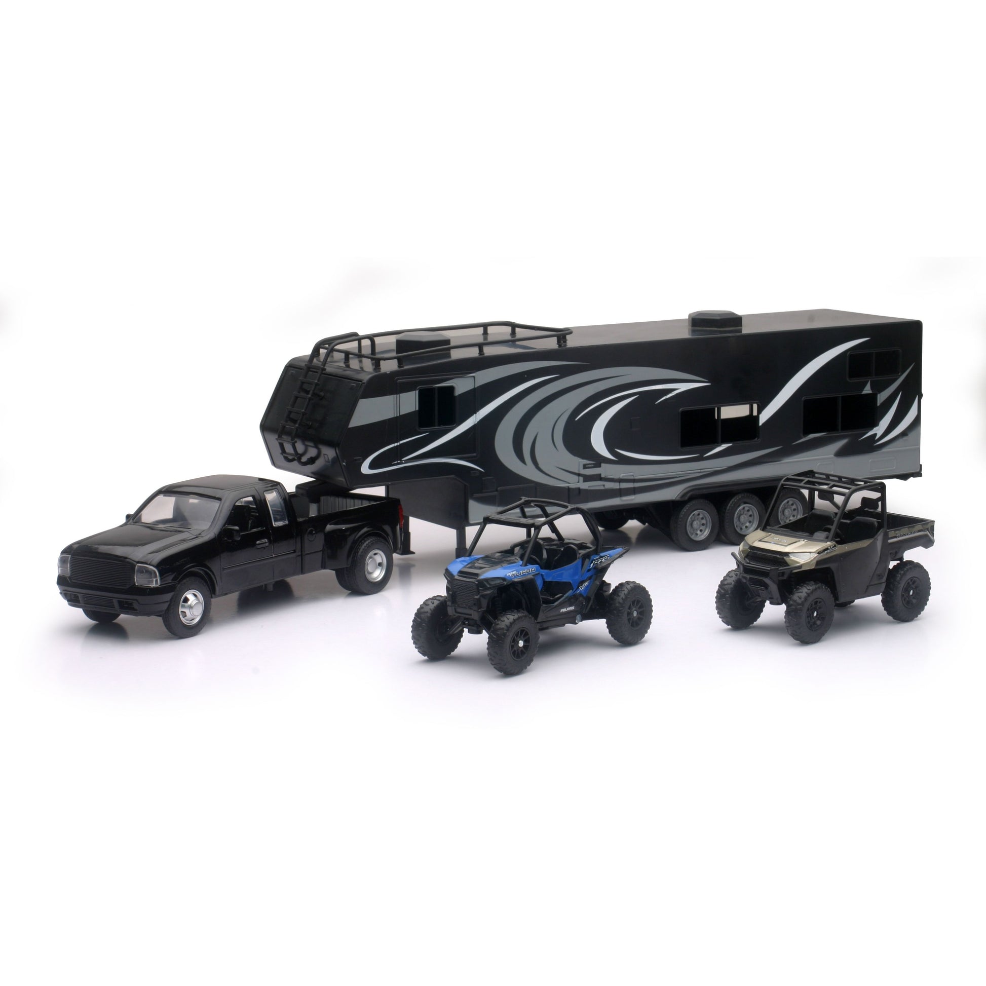 Replica  Pick Up Toy Hauler W/Polaris Vehicles Set