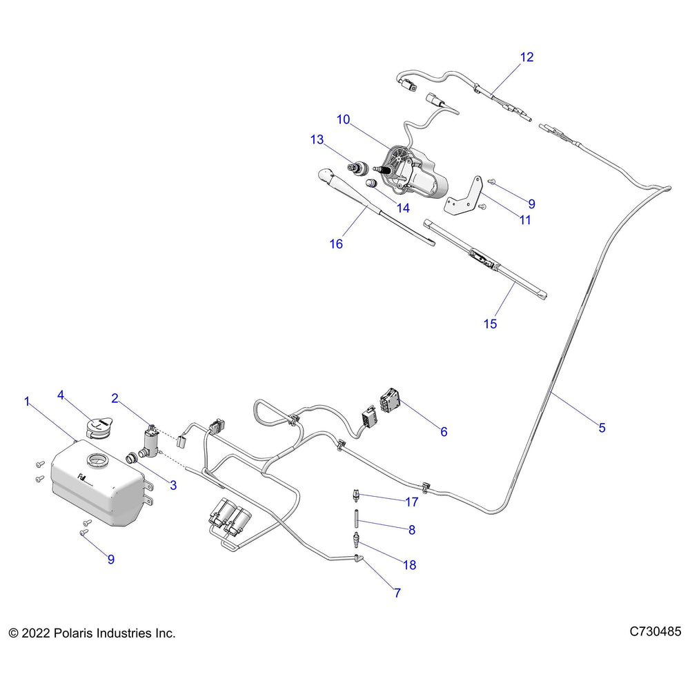 
                      
                        Polaris Off Road Windshield Washer Bottle Assembly
                      
                    