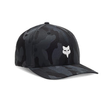 Fox Racing Men's Standard Fox Head TECH Flexfit, Black CAMO, Small