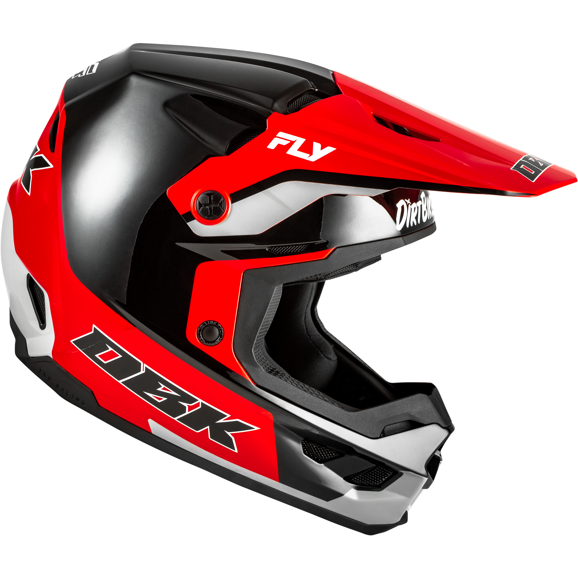 Kinetic Dbk Helmet Black/Red/Grey Sm
