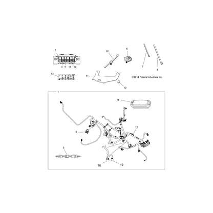 Polaris ATV Convoluted Tubing, 31 cm, Genuine OEM Part 8360056-31, Qty 1