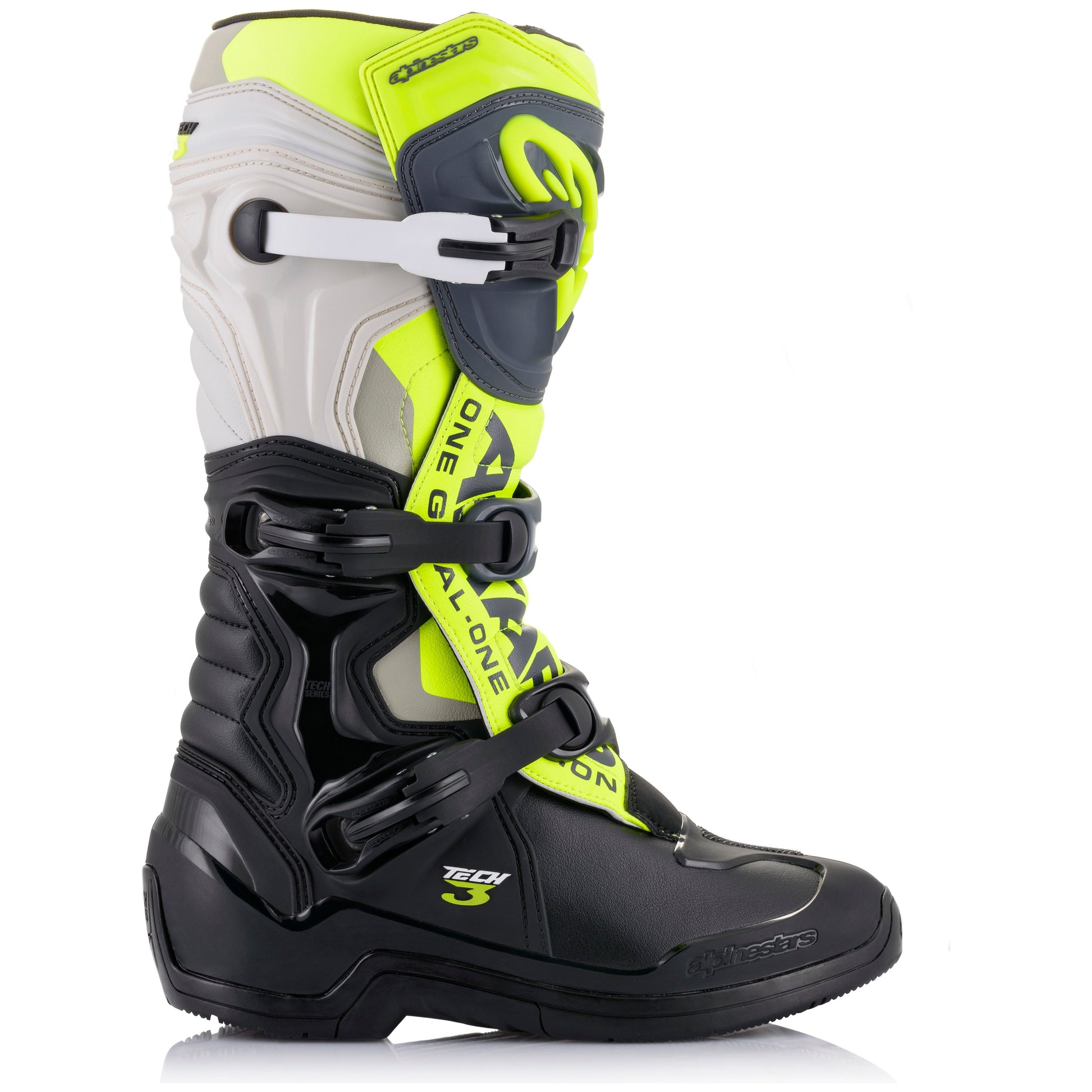 Tech 3 Boots Blk/Cool Grey/Ylw/Fluo Sz 08