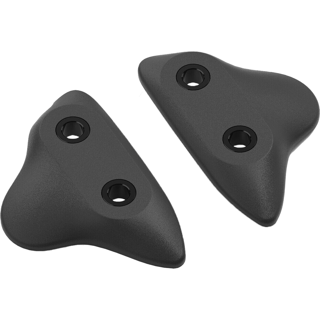 Mirror Block Off Plates Pair Black Yam