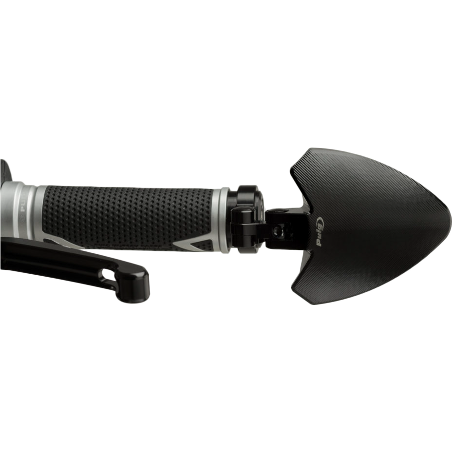 Handlebar End Folding Mirror Left Black
