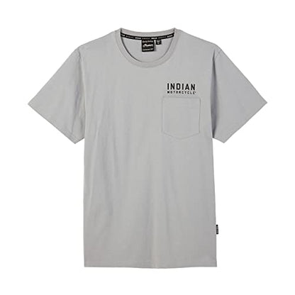 Indian Motorcycle Men's Circle Engine T-Shirt, Gray - 2833272