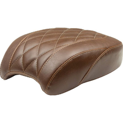 Mustang 18-21 Harley Heritage Classic, Deluxe Wide Tripper Passenger Seat Diamond Stitch - Brown
