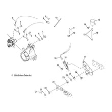 Polaris ATV Brake Line Kit, Rear, Genuine OEM Part 2202709, Qty 1