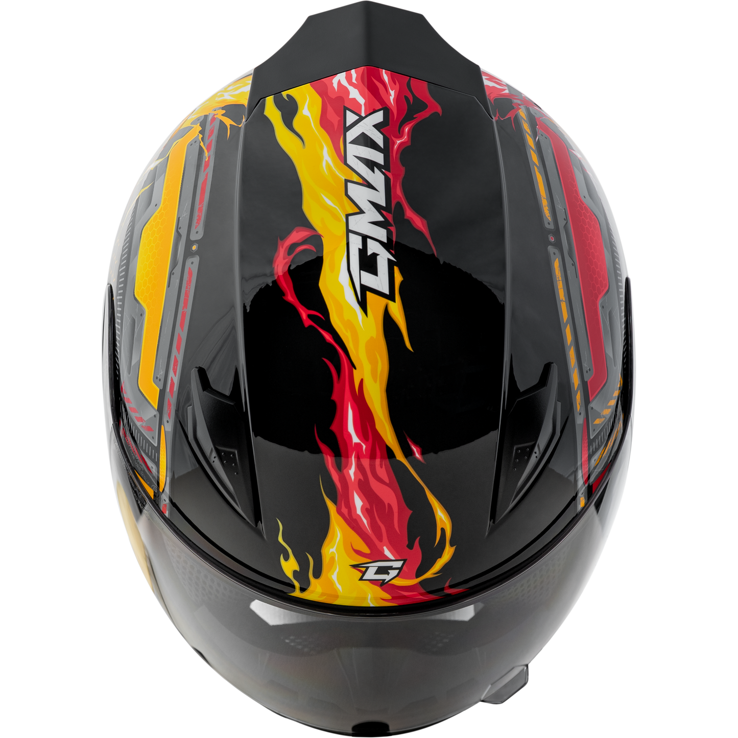 Gm 49y Charge Helmet Black/Red/Yellow Ys