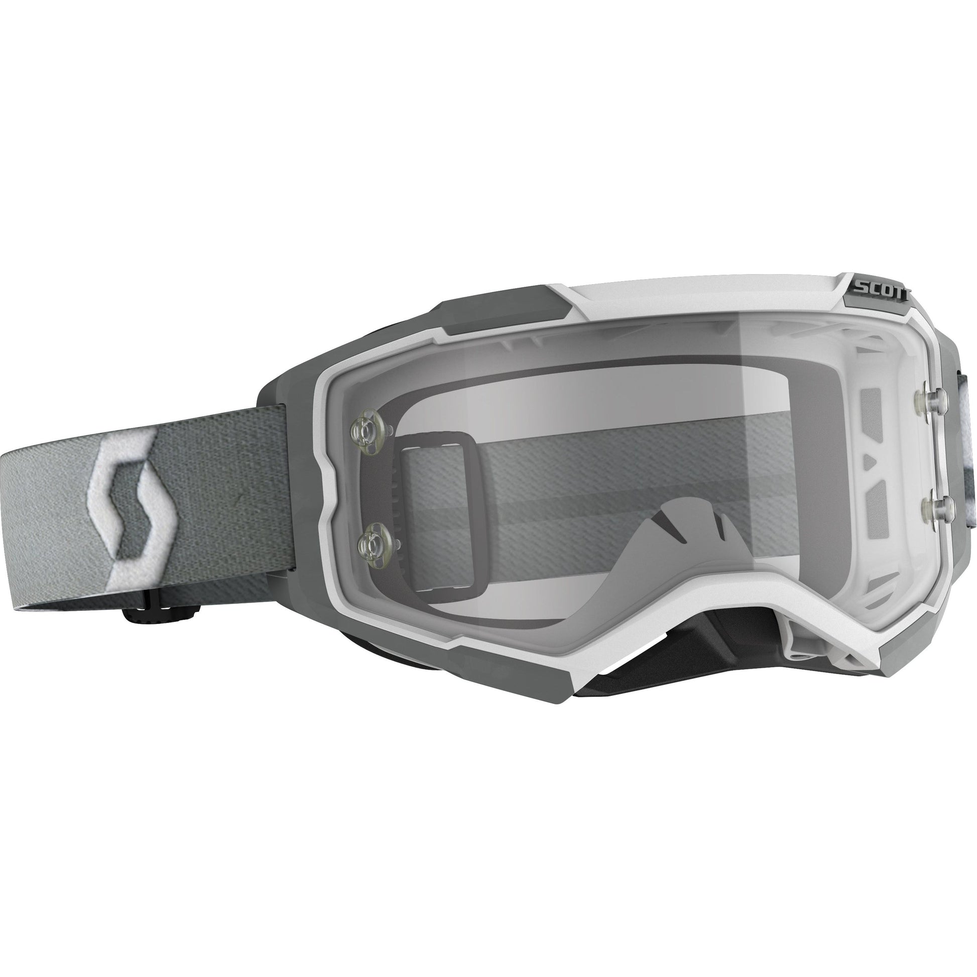 Fury Goggle White/Grey Clear Works Lens