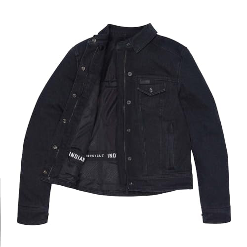 
                      
                        Indian Motorcycle Women's Alex Denim Jacket, Black - L - 283336406
                      
                    