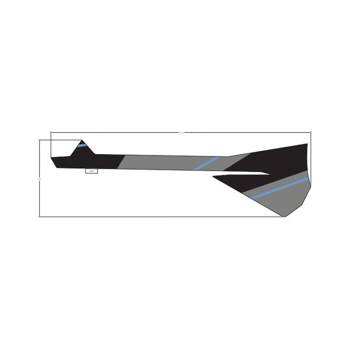 Polaris RZR Door Decal, Upper, Left, Genuine OEM Part 7189562, Qty 1