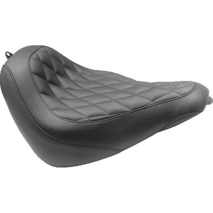 Mustang 18-21 Harley Street Bob Wide Tripper Solo Seat Diamond Stitch - Black