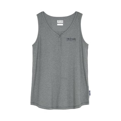 Indian Motorcycle Women's Athlete Logo Print Tank, Gray - S - 286479202