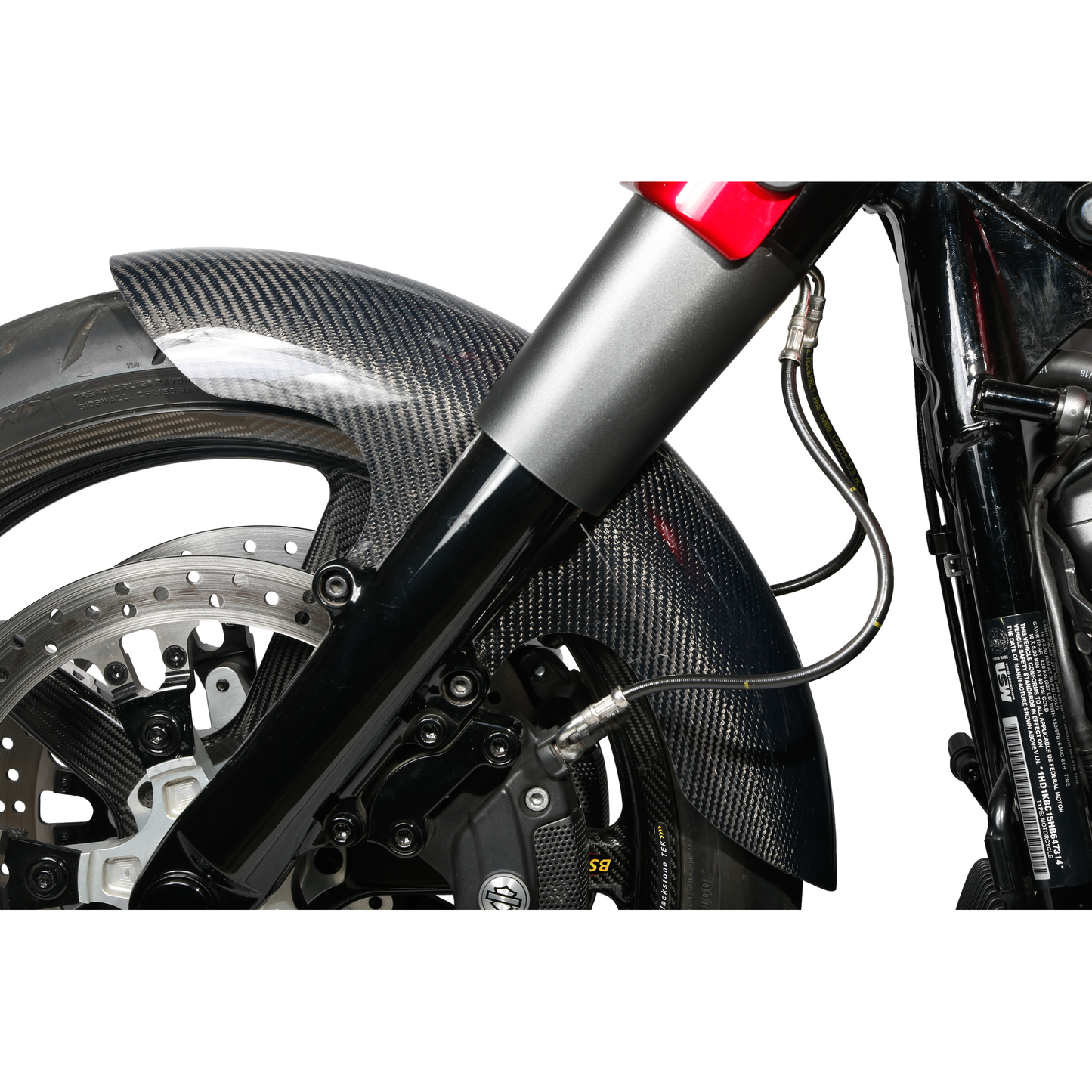 Carbon Fiber Shorty Fender Front 19" Flh 14 22