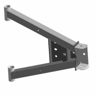 Polaris Ranger Control Arm Weld, Rear, Upper, Matte Black, Genuine OEM Part 1018184-458, Qty 1