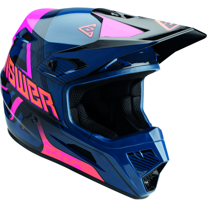 Answer AR1 Vendetta Helmet Dark Blue/Rhodamine/Orange Youth - Medium