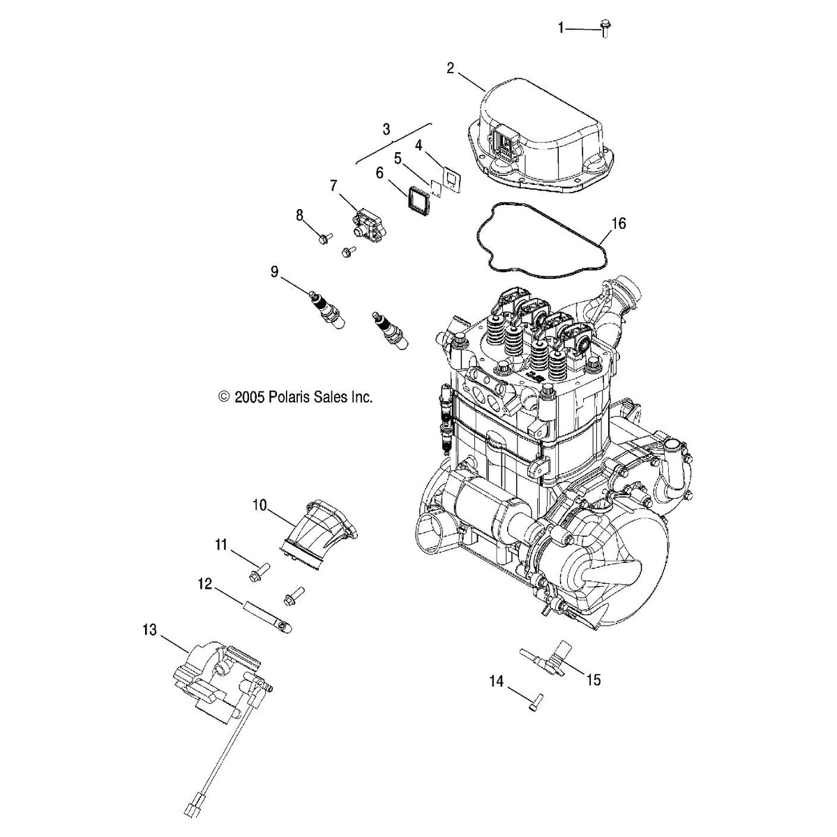 Polaris Ranger Crank Position Sensor, Genuine OEM Part 2410513, Qty 1