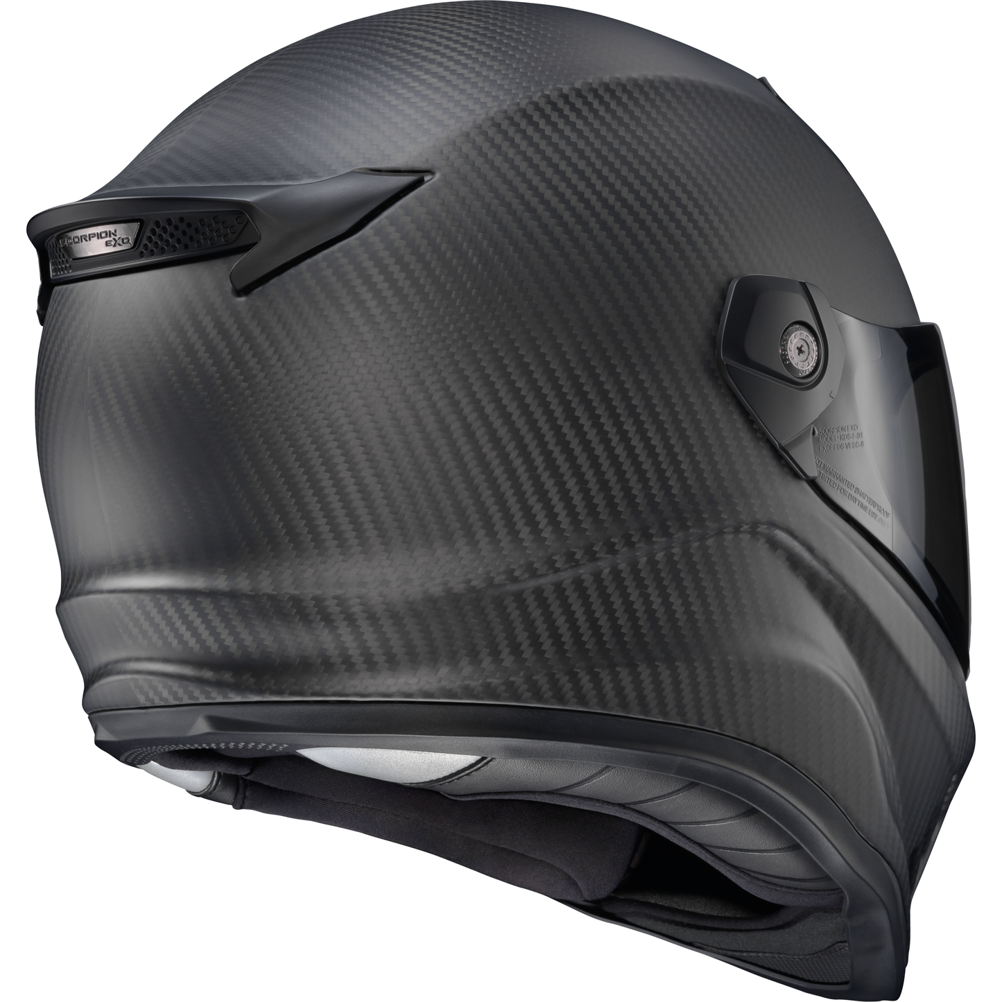 Covert Fx Carbon Full Face Helmet Matte Black Lg