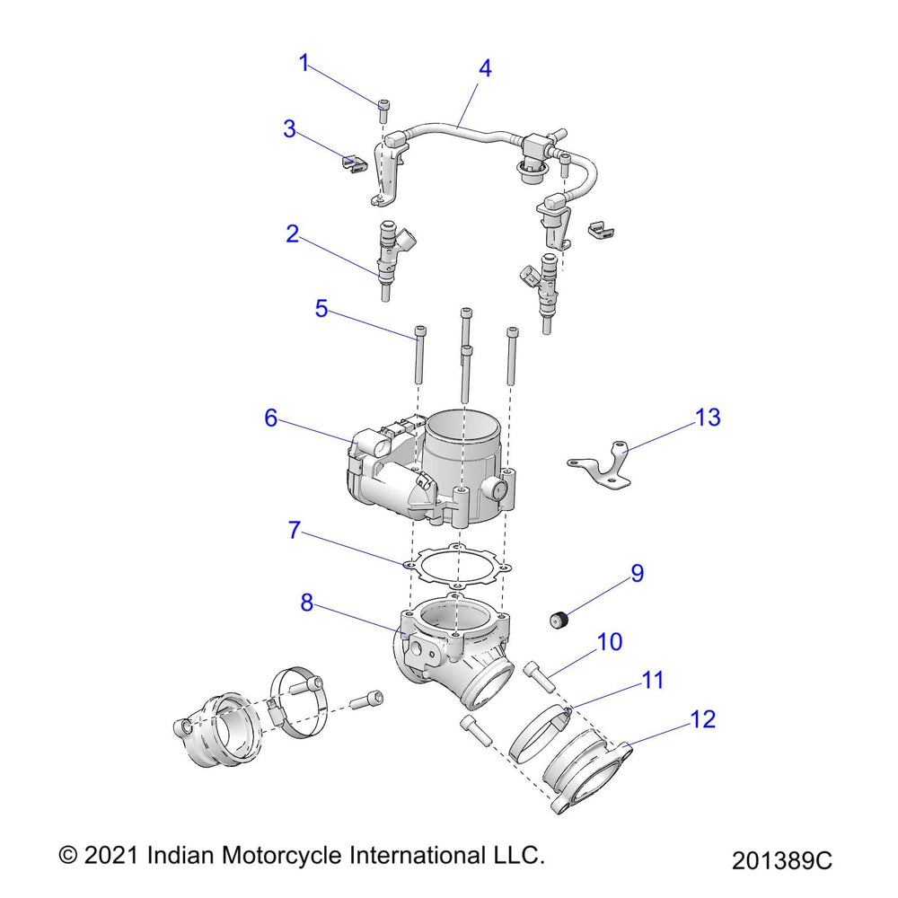 
                      
                        Indian Motorcycle Throttle Body Gasket, Genuine OEM Part 5814023, Qty 1
                      
                    