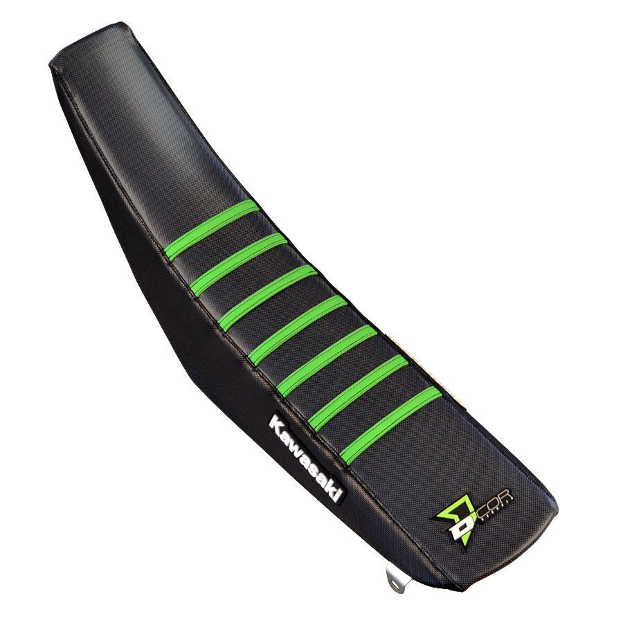 Seat Cover Black W/Green Ribs Kx450
