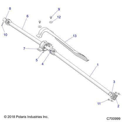 Polaris RZR Isolated Prop Bearing, Genuine OEM Part 3515042, Qty 1