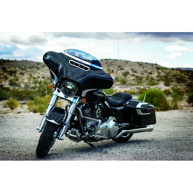 Kuryakyn Smooth Windshield Trim 14-Up Touring Chrome