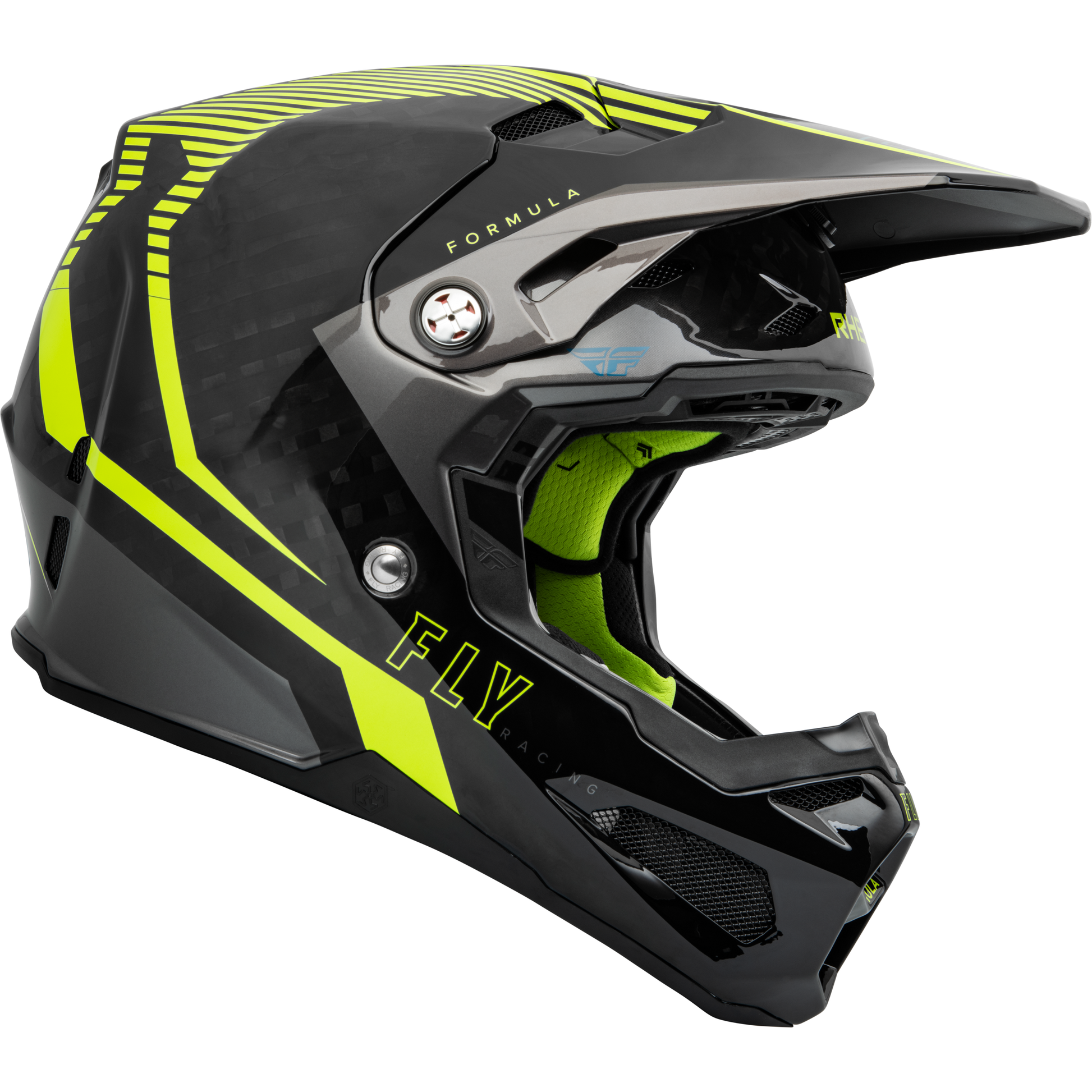 Youth Formula Carbon Tracer Helmet Hi Vis/Black Yl