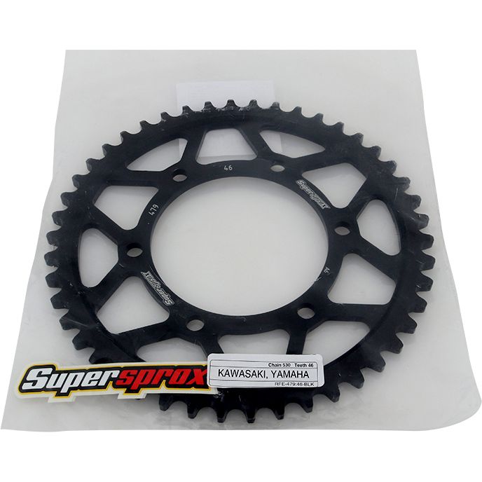 Rear Sprocket Steel 46t 530 Blk Yam