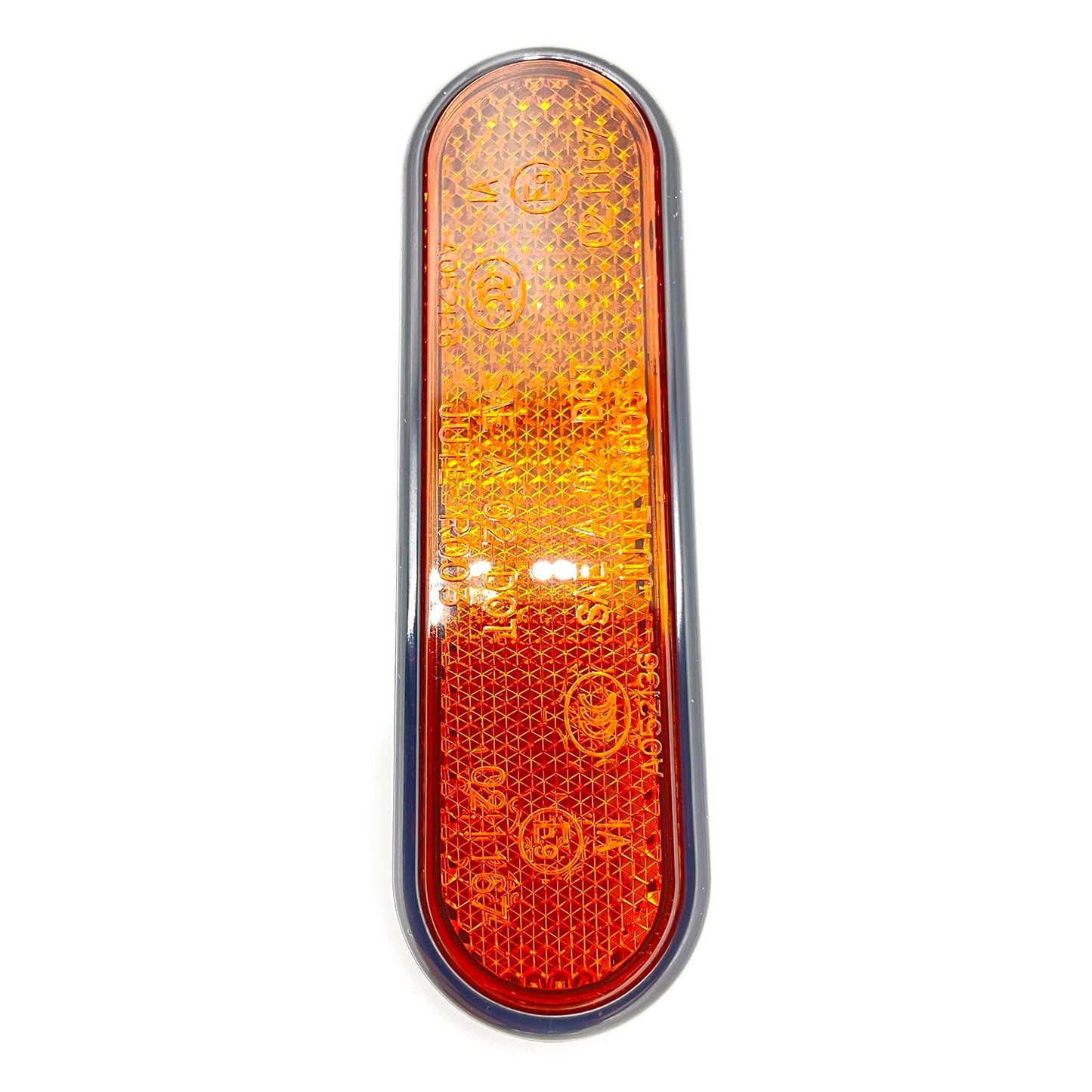 Indian Motorcycle Oval Amber Reflector, Genuine OEM Part 5454009, Qty 1