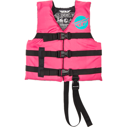 Child Flotation Vest Neon Pink/Teal