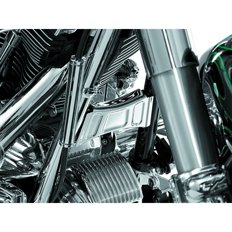 Kuryakyn Downtube Cross Brace Cover 99-13 Touring Chrome