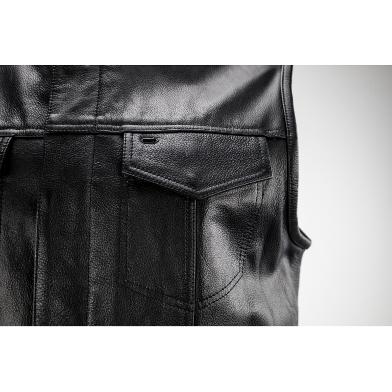 Kuryakyn Leather By River Road Vandal Club Vest Black - Small