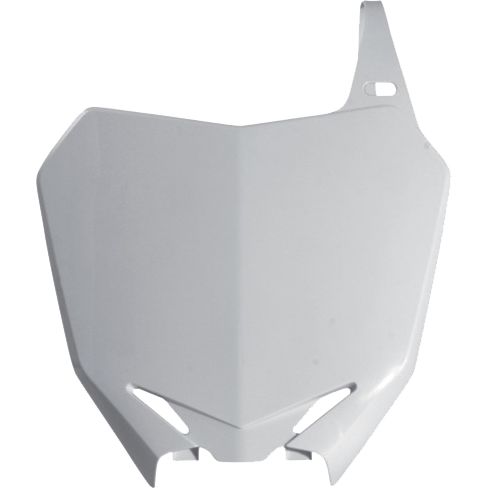 Front Number Plate White